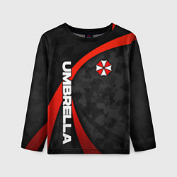 Лонгслив детский Umbrella - камуфляж, цвет: 3D-принт