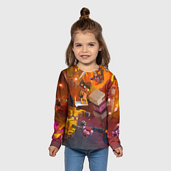 Лонгслив детский Пиглины, цвет: 3D-принт — фото 2