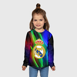 Лонгслив детский Реал Мадрид, цвет: 3D-принт — фото 2
