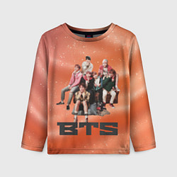 Лонгслив детский BTS фотка на диване, цвет: 3D-принт