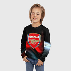 Лонгслив детский Арсенал абстракция аолна, цвет: 3D-принт — фото 2