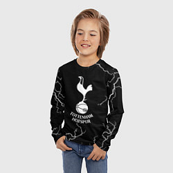 Лонгслив детский Тоттенхэм Хотспур молнии, цвет: 3D-принт — фото 2