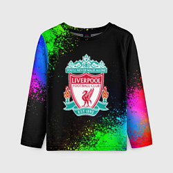 Детский лонгслив Liverpool краски градиент