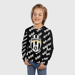 Лонгслив детский Juventus off pattern, цвет: 3D-принт — фото 2