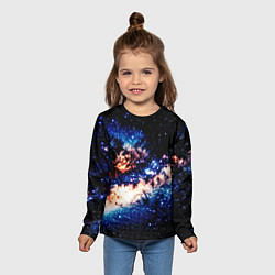 Лонгслив детский Бесконечный космос и туманность, цвет: 3D-принт — фото 2