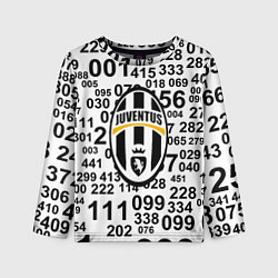 Лонгслив детский Ювентус числа, цвет: 3D-принт