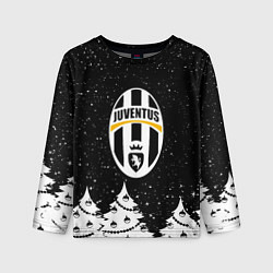 Лонгслив детский Ювентус новый год, цвет: 3D-принт