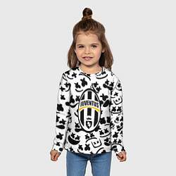 Лонгслив детский Ювентус x Маршмеллоу, цвет: 3D-принт — фото 2