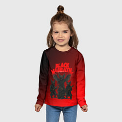 Лонгслив детский Black Sabbath летучие мыши, цвет: 3D-принт — фото 2