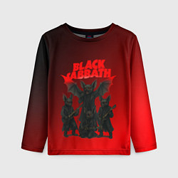 Детский лонгслив Black Sabbath летучие мыши