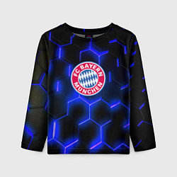 Лонгслив детский FC Bayern Mnchen соты, цвет: 3D-принт