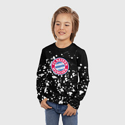 Лонгслив детский Бавария Мюнхен краски, цвет: 3D-принт — фото 2