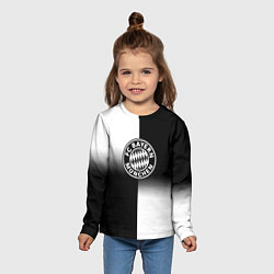 Лонгслив детский Бавария Мюнхен геометрия градиент, цвет: 3D-принт — фото 2