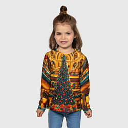 Лонгслив детский Московская новогодняя елка, цвет: 3D-принт — фото 2