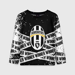 Лонгслив детский Juventus подедитель краски, цвет: 3D-принт