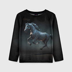 Лонгслив детский Конь бегун, цвет: 3D-принт