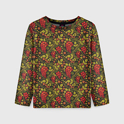 Лонгслив детский Славянский узор, цвет: 3D-принт
