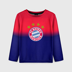 Лонгслив детский Бавария Мюнхен градиент, цвет: 3D-принт