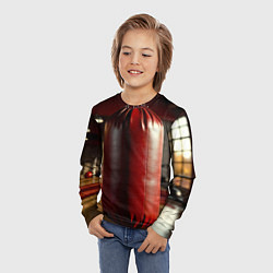 Лонгслив детский Боксёрский мешок в спортзале, цвет: 3D-принт — фото 2