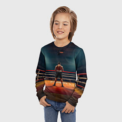 Лонгслив детский Чемпион на ринге, цвет: 3D-принт — фото 2