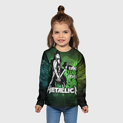 Лонгслив детский Metallica: Robert Trujillo, цвет: 3D-принт — фото 2
