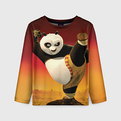 Лонгслив детский Кунг фу панда, цвет: 3D-принт
