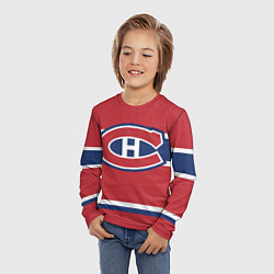 Лонгслив детский Montreal Canadiens, цвет: 3D-принт — фото 2