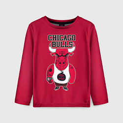 Лонгслив детский Chicago bulls, цвет: 3D-принт