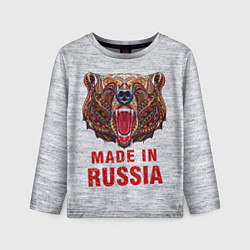 Детский лонгслив Bear: Made in Russia