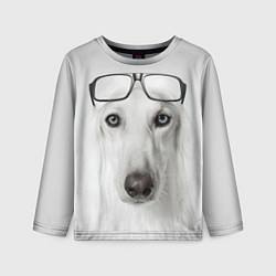 Лонгслив детский Собака в очках, цвет: 3D-принт