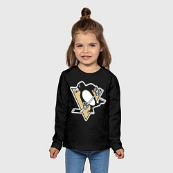 Лонгслив детский Pittsburgh Penguins: Malkin, цвет: 3D-принт — фото 2