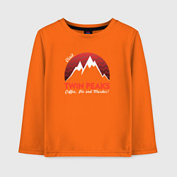 Лонгслив хлопковый детский Twin Peaks: Pie & Murder, цвет: оранжевый