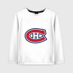 Лонгслив хлопковый детский Montreal Canadiens, цвет: белый