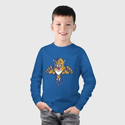 Лонгслив хлопковый детский Florida Panthers, цвет: синий — фото 2