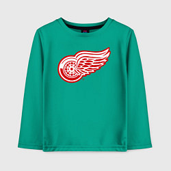 Лонгслив хлопковый детский Detroit Red Wings, цвет: зеленый