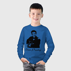 Лонгслив хлопковый детский Elvis Presley, цвет: синий — фото 2