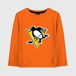 Лонгслив хлопковый детский Pittsburgh Penguins: Malkin 71, цвет: оранжевый