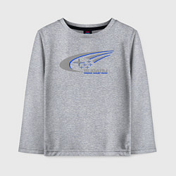 Лонгслив хлопковый детский Subaru world rally team, цвет: меланж