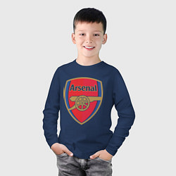 Лонгслив хлопковый детский Arsenal FC, цвет: тёмно-синий — фото 2