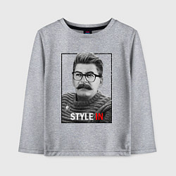 Лонгслив хлопковый детский Stalin: Style in, цвет: меланж