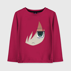 Лонгслив хлопковый детский Tomoko Kuroki Face, цвет: маджента