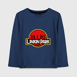 Лонгслив хлопковый детский Linkin Park: Jurassic Park, цвет: тёмно-синий