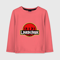 Лонгслив хлопковый детский Linkin Park: Jurassic Park, цвет: коралловый
