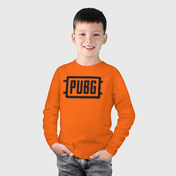 Лонгслив хлопковый детский PUBG, цвет: оранжевый — фото 2