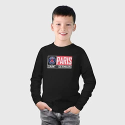 Лонгслив хлопковый детский Paris Saint-Germain - New collections, цвет: черный — фото 2