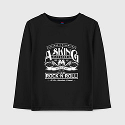 Лонгслив хлопковый детский Asking Alexandria: Rock'n'Roll, цвет: черный