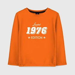 Лонгслив хлопковый детский Limited Edition 1976, цвет: оранжевый