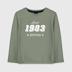 Лонгслив хлопковый детский Limited Edition 1983, цвет: авокадо