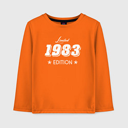 Лонгслив хлопковый детский Limited Edition 1983, цвет: оранжевый