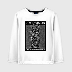 Лонгслив хлопковый детский Joy Division: Unknown Pleasures, цвет: белый